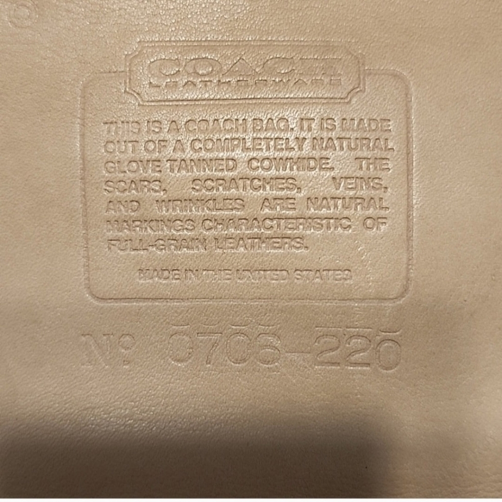 Coach  Brighton Putty Vintage  80's Leather Belt Bag - Picture 14 of 15